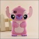  86Hero Disney 3D Stitch Hard Case Cover para iPhone 4/4S azul