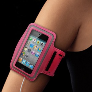 Brazalete deportivo de gimnasio para iphone (rosa)