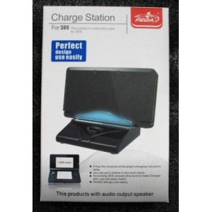 Cargador Base Ajustable con Altavoces para 3DS