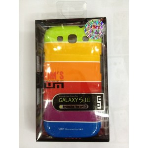Elegante raya de arco iris Carcasa cubierta dura para SAMSUNG GALAXY S3 SIII i9300 T-A