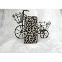 Hot Leopardo Patr&oacute;n Calidad de Cuero Wake soporte Carcasa cubierta para Apple Iphone5G 5TH
