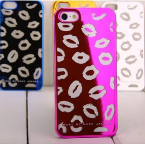 Marco Jacobs letras met&aacute;licas Carcasa pl&aacute;stica para iPhone 5