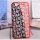 Marco Jacobs letras metálicas Carcasa plástica para iPhone 5