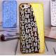 Marco Jacobs letras metálicas Carcasa plástica para iPhone 5