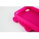 Negro Pez cubierta de silicón con dibujos animados en 3D para Iphone5/4S