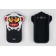 Negro Pez cubierta de silicón con dibujos animados en 3D para Iphone5/4S