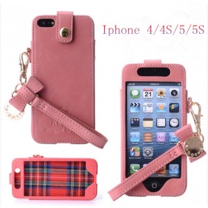 La carcasa elegante con cord&oacute;n para iPhone5/5S/5SE, iPhone 4/4s