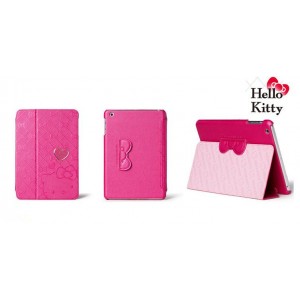 Hello kitty funda protectora de cuero para iPad Air/mini/iPad2/3/4
