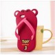 Disney zapatillas de dibujos animados teléfono de la cáscara de silicona para iphone5/5S