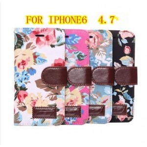 iphone6 patrones de flores tel&eacute;fono celular funda