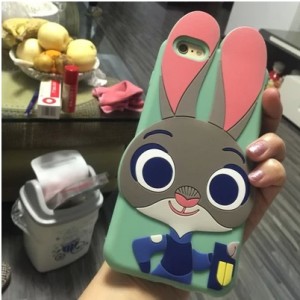 ZOOTOPIA 3D silicona carcasa de tel&eacute;fono para Iphone6s/6/6 plus/6s plus
