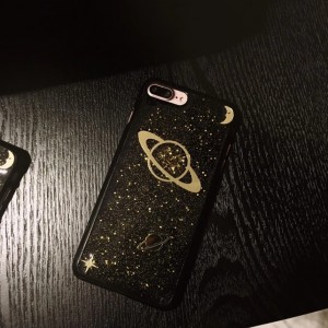 Carcasa de tel&eacute;fono de goma suave saturno para iphone7, iphone 7 plus