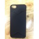 Nueva Carcasa cubierta de dorso duro protectivo Tarjeta Slot Holder Piel para Apple iPhone 5 5G（Negro）